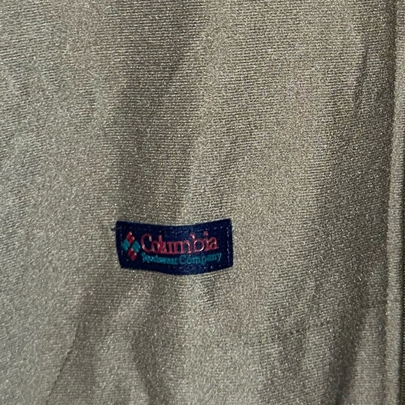 Vintage Columbia Large Bomber Jacket Lightweight Liner80s Military Green #1665 - Picture 4 of 8